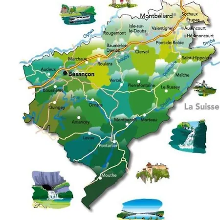 Studio Au Coeur Du Val Meuble De Tourisme 4 Etoiles Le Valdahon Exterior foto